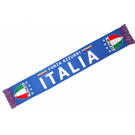 Echarpe Italie Supporter Drapeau Forza Azzurri Blason Vert Blanc Rouge Echarpe Léon montane