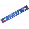 Echarpe Italie Supporter Drapeau Forza Azzurri Blason Vert Blanc Rouge