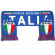 Echarpe Italie Supporter Drapeau Forza Azzurri Blason Vert Blanc Rouge Echarpe Léon montane