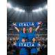 Echarpe Italie Supporter Drapeau Forza Azzurri Blason Vert Blanc Rouge Echarpe Léon montane