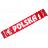 Echarpe Pologne Supporter Drapeau Polska Blanc et Rouge Blason Aigle