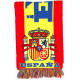 Echarpe Espagne Supporter Drapeau Espagnol Vamos Jaune Rouge et Blason Couronne Echarpe Léon montane