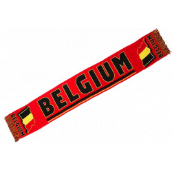 Echarpe Belgique Supporter Drapeau Belge Noir Jaune Rouge Diables Echarpe Léon montane