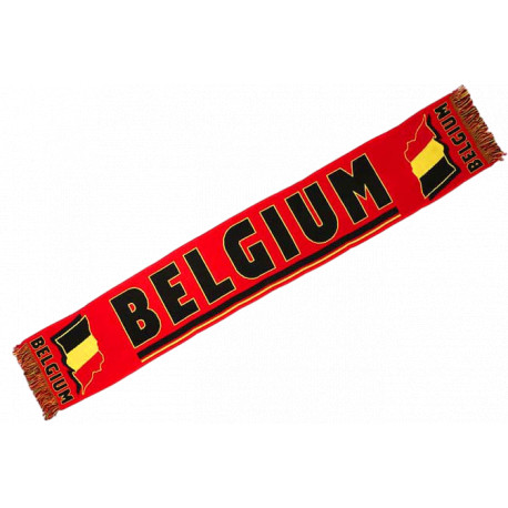 Echarpe Belgique Supporter Drapeau Belge Noir Jaune Rouge Diables Echarpe Léon montane
