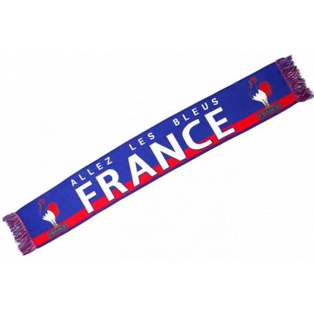 Echarpe France Supporter Français Drapeau Tricolore et Coq Gaulois Bleu Blanc Rouge Echarpe Léon montane