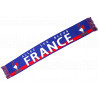 Echarpe France Supporter Français Drapeau Tricolore et Coq Gaulois Bleu Blanc Rouge