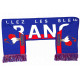 Echarpe France Supporter Français Drapeau Tricolore et Coq Gaulois Bleu Blanc Rouge Echarpe Léon montane