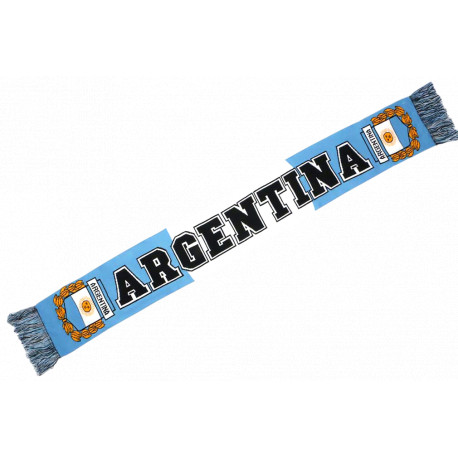 Echarpe Argentine Supporter Drapeau Bleu Blanc Avec Blason Albiceleste Echarpe Léon montane
