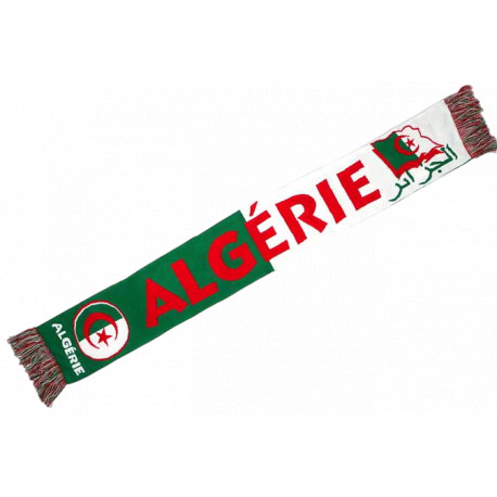 Echarpe Algérie Supporter Drapeau Vert Blanc Rouge Look Fennecs Echarpe Nyls Création