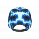 Casquette NY Bleue et Noire Eclairs Blancs Streetwear Originale Eklyr CASQUETTES Hip Hop Honour
