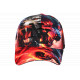 Casquette Enfant Loup Rouge Orange Originale NY Baseball Wolf 7 a 12 ans Casquette Enfant Hip Hop Honour