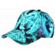 Casquette Enfant Lion Turquoise Originale NY Baseball Wild 7 a 12 ans Casquette Enfant Hip Hop Honour