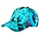 Casquette Enfant Lion Turquoise Originale NY Baseball Wild 7 a 12 ans Casquette Enfant Hip Hop Honour