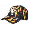 Casquette NY Jaune et Noire Print Eclairs Streetwear Baseball Stormy