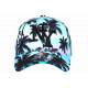 Casquette Enfant Turquoise et Rose Palmiers NY Tropicale Baseball 7 a 12 ans Casquette Enfant Hip Hop Honour