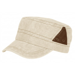 Casquette Militaire Beige Sable Originale en Coton Classe Stiago CASQUETTES Nyls Création