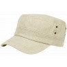 Casquette Militaire Beige Vintage en Coton Tendance Havana