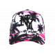 Casquette NY Rose et Blanche Palmiers Noirs Design Tropical Sunset Baseball CASQUETTES Hip Hop Honour