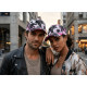Casquette NY Rose et Blanche Palmiers Noirs Design Tropical Sunset Baseball CASQUETTES Hip Hop Honour