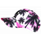 Casquette Enfant Rose et Blanche Palmiers Noirs NY Tropicale Baseball 7 a 12 ans Casquette Enfant Hip Hop Honour