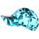Casquette Enfant Turquoise Palmiers Noirs NY Tropicale Baseball 7 a 12 ans Casquette Enfant Hip Hop Honour