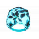 Casquette Enfant Turquoise Palmiers Noirs NY Tropicale Baseball 7 a 12 ans Casquette Enfant Hip Hop Honour