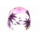 Casquette NY Rose Pastel et Violette Palmiers Style Tropical Sunset Baseball CASQUETTES Hip Hop Honour