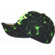 Casquette NY Verte Fluo et Noire Streetwear Originale Baseball Neon CASQUETTES Hip Hop Honour