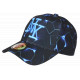 Casquette Enfant NY Bleue Motif Géométrique Noir Streetwear 7 à 12 ans Garçon Fille Casquette Enfant Hip Hop Honour