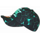 Casquette Enfant NY Turquoise Motif Géométrique Noir Streetwear 7 à 12 ans Garçon Fille Casquette Enfant Hip Hop Honour