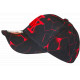 Casquette Enfant NY Rouge Motif Géométrique Noir Streetwear 7 à 12 ans Garçon Fille Casquette Enfant Hip Hop Honour