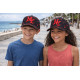 Casquette Enfant NY Rouge Motif Géométrique Noir Streetwear 7 à 12 ans Garçon Fille Casquette Enfant Hip Hop Honour