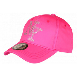 Casquette NY Rose Strass Paillettes Fashion Tendance Basebal Stazky CASQUETTES Hip Hop Honour