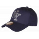 Casquette NY Bleue Strass Paillettes Fashion Tendance Basebal Stazky CASQUETTES Hip Hop Honour