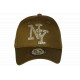 Casquette NY Verte Strass Paillettes Fashion Tendance Basebal Stazky CASQUETTES Hip Hop Honour