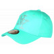 Casquette NY Turquoise Strass Paillettes Fashion Tendance Basebal Stazky CASQUETTES Hip Hop Honour
