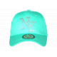 Casquette NY Turquoise Strass Paillettes Fashion Tendance Basebal Stazky CASQUETTES Hip Hop Honour