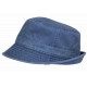 Chapeau Bob Bleu en Coton Premium Streetwear et Tendance Bobby BOB Hip Hop Honour