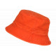 Chapeau Bob Orange en Coton Premium Streetwear et Tendance Bobby Bob Safari Hip Hop Honour