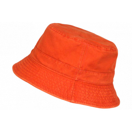 Chapeau Bob Orange en Coton Premium Streetwear et Tendance Bobby Bob Safari Hip Hop Honour