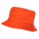 Chapeau Bob Orange en Coton Premium Streetwear et Tendance Bobby Bob Safari Hip Hop Honour