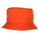 Chapeau Bob Orange en Coton Premium Streetwear et Tendance Bobby Bob Safari Hip Hop Honour