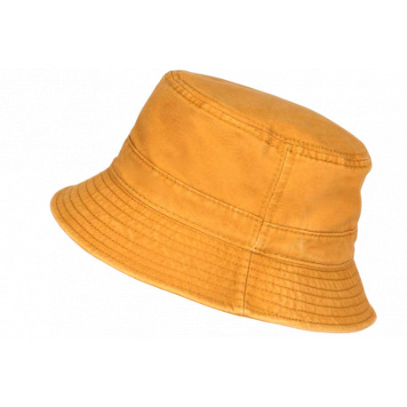 Chapeau Bob Jaune Moutarde en Coton Premium Streetwear et Tendance Bobby Bob Safari Hip Hop Honour