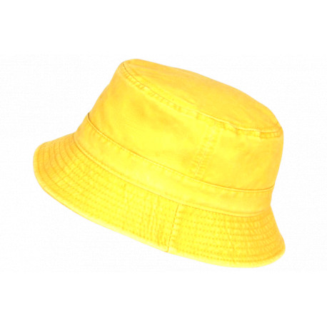 Chapeau Bob Jaune Vif en Coton Premium Streetwear et Tendance Bobby Bob Safari Hip Hop Honour