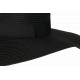 Chapeau Paille Femme Noir Large Bord Capeline Eté Elégante Protection Soleil CHAPEAUX Nyls Création