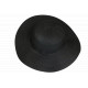 Chapeau Paille Femme Noir Large Bord Capeline Eté Elégante Protection Soleil CHAPEAUX Nyls Création