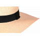 Chapeau Paille Femme Rose Large Bord Capeline Eté Elégante Protection Soleil CHAPEAUX Nyls Création