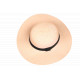 Chapeau Paille Femme Rose Large Bord Capeline Eté Elégante Protection Soleil CHAPEAUX Nyls Création