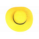Chapeau Paille Femme Jaune Large Bord Capeline Eté Elégante Protection Soleil CHAPEAUX Nyls Création