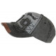 Casquette Vintage 79 New York Noire Denim Look Usé Rétro En Coton CASQUETTES Hip Hop Honour
